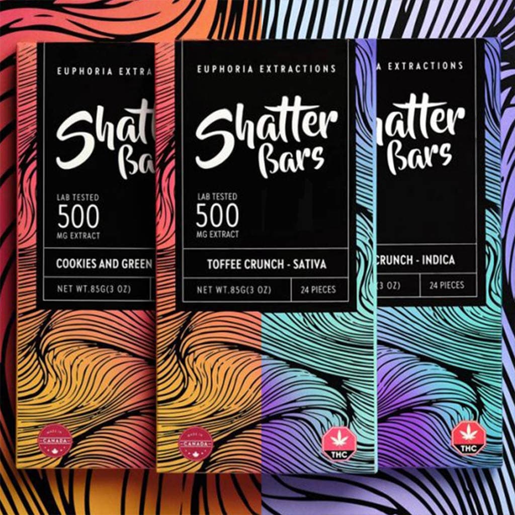 SHATTER BAR 500mg Indica / Sativa