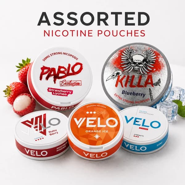 NICOTINE POUCHES , VELO, PABLO, KILLA