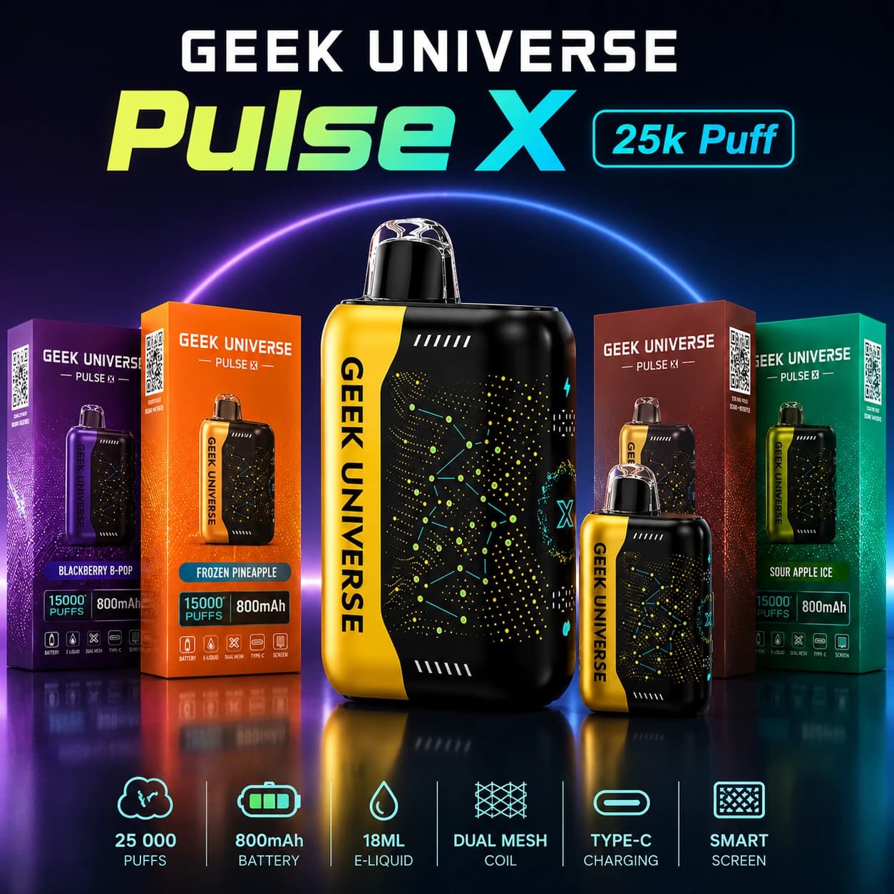 GEEK UNIVERSE 25k PUFFS
