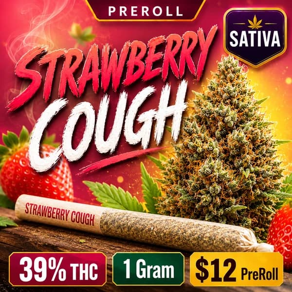 STRAWBERRY COUGH 1G SAT PRE-ROLL