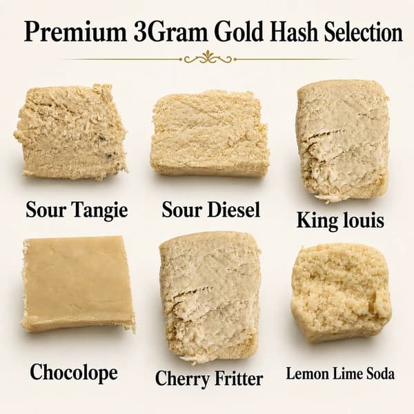 PREMIUM 3G GOLD HASH - *CHRRY FRITTER SALE $30*